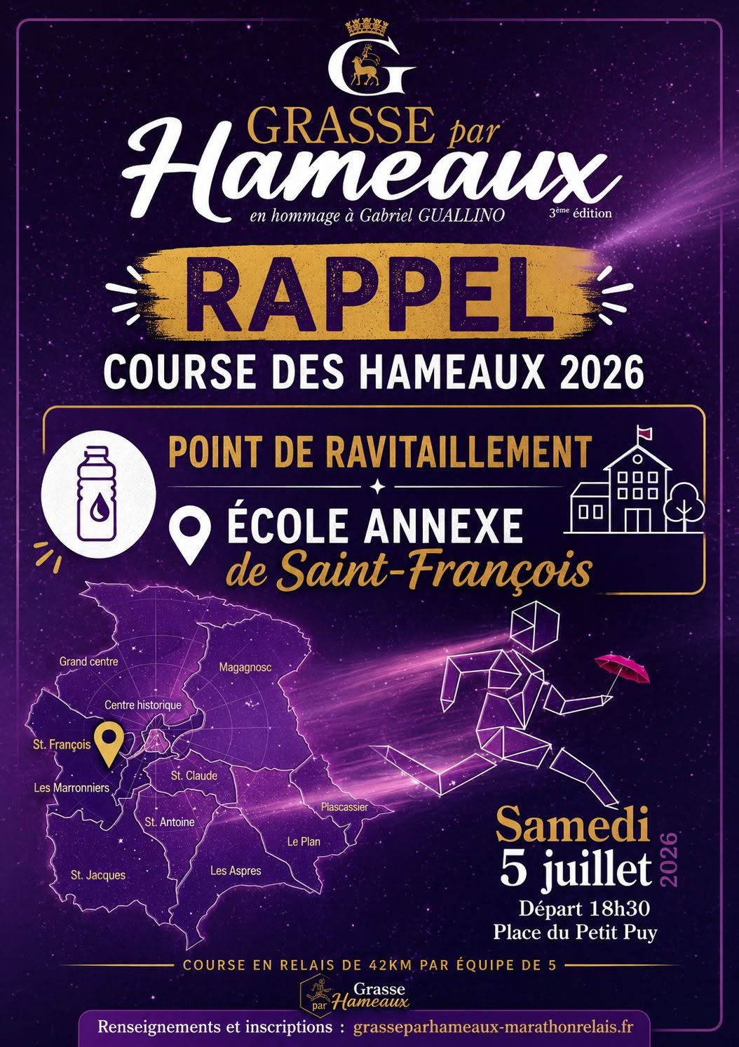Course des Hameaux 2026 : ravitaillement à Saint-François