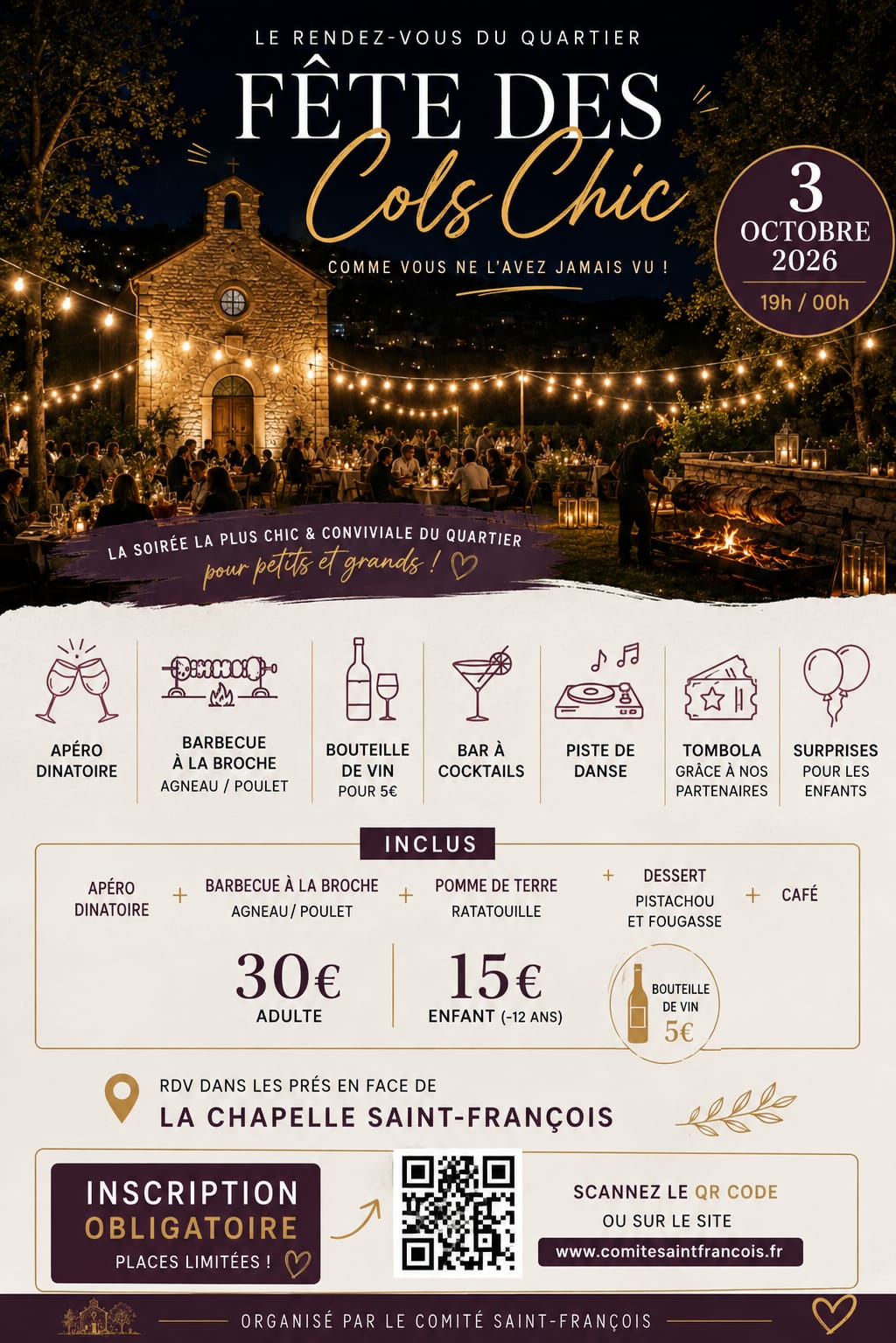 Fête des Cols Chic : rendez-vous le 3 octobre